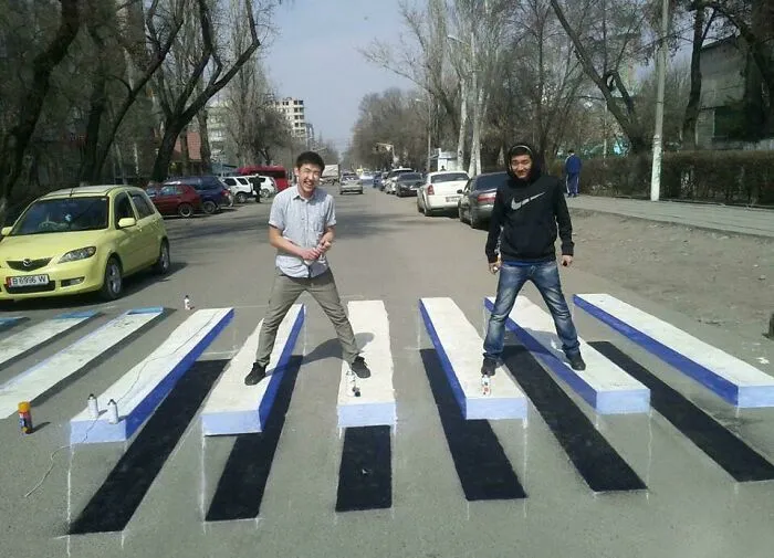 Cool Crosswalk Design In Kyrgyzstan
