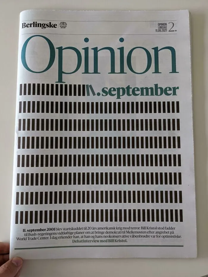 The Front Page Of A Danish Newspaper Today