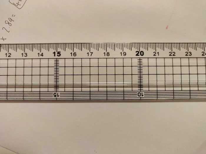 This Ruler Has Cascading Millimeter Mark That Makes It Easier To Read