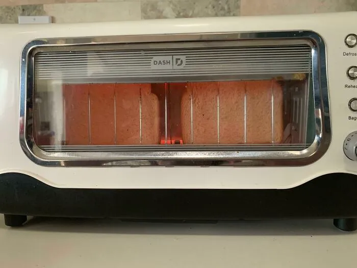 My Toaster Has A Window To See How Toast Your Bread Is