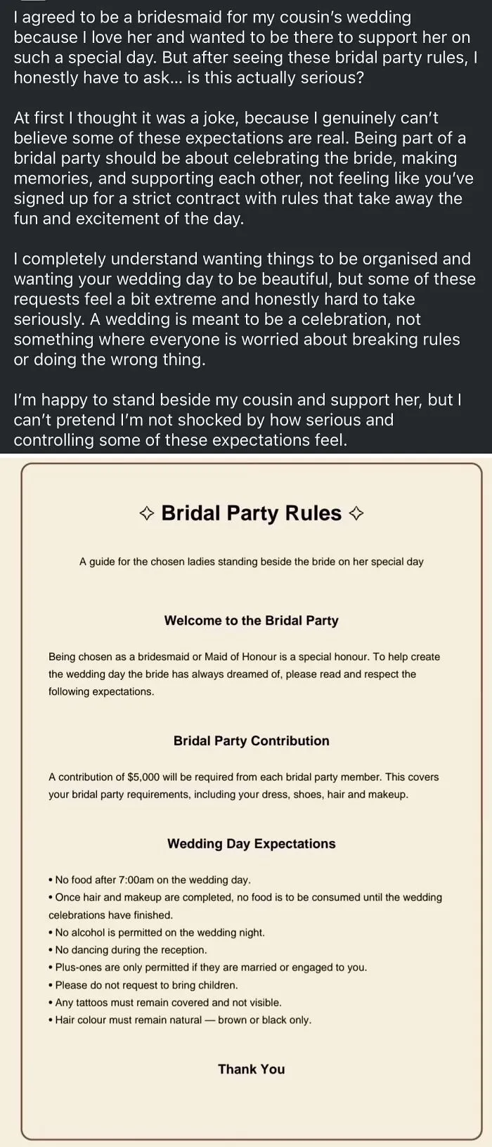 A Bridesmaid Posted This In My Local Mums Lounge-