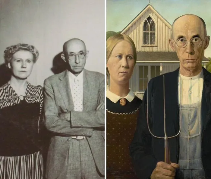 American Gothic By Grant Wood, 1930