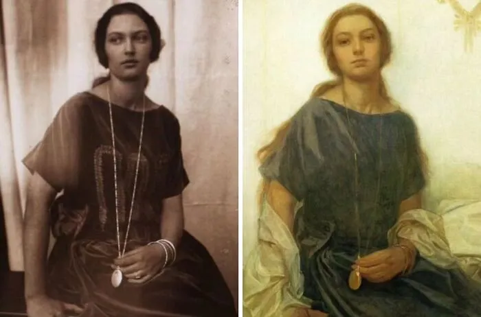 Portrait Of Mucha’s Daughter, Jaroslava By Alfons Mucha, C. 1927–1935
