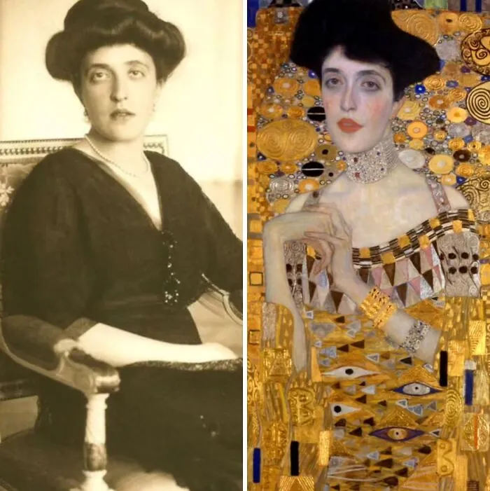 Portrait Of Adele Bloch-Bauer I By Gustav Klimt, 1907