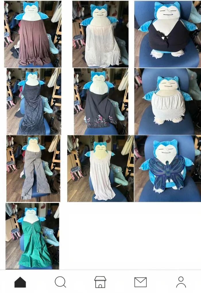 This Person Models All Their Clothes On Snorlax