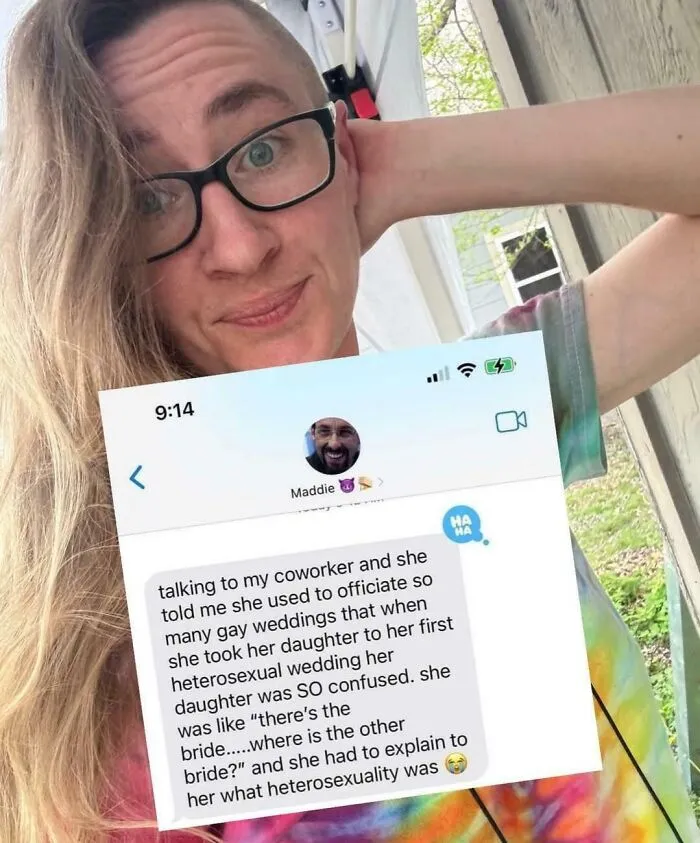 Because She Has Never Seen A Straight Couple