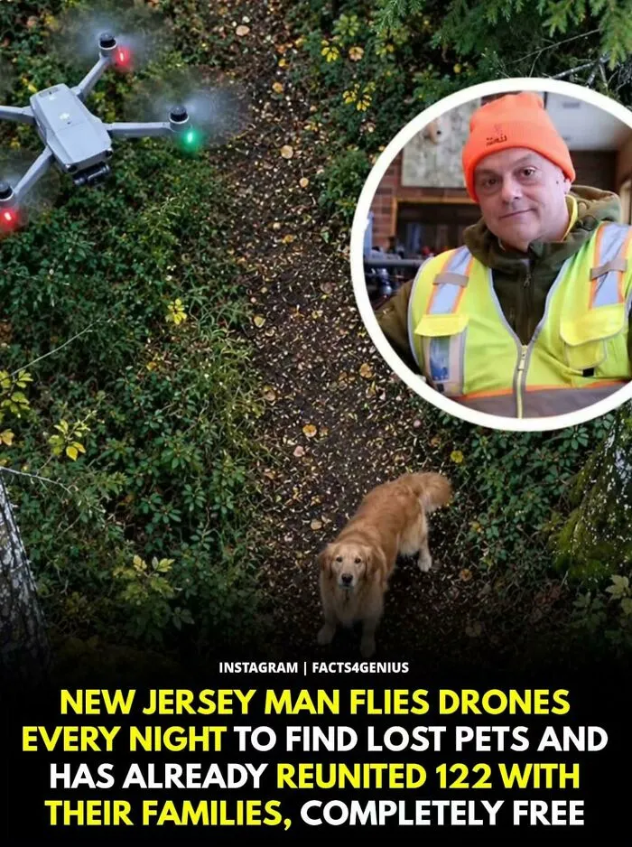 This New Jersey Man Flies Drones Every Night To Find Lost Pets For Free. He’s Already Reunited Over 122 Families
