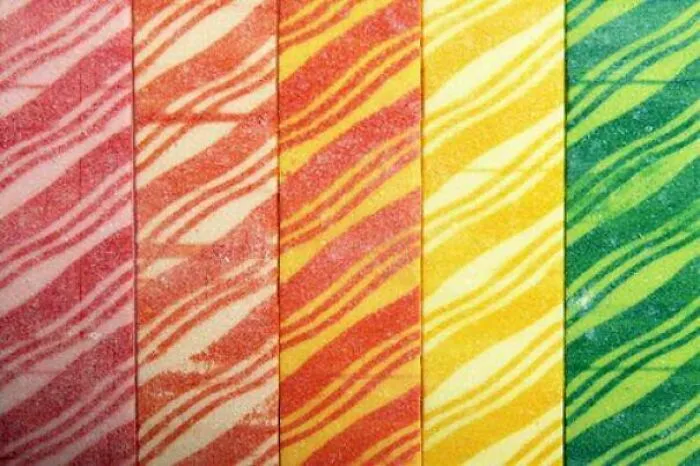Patterned striped retro candy pieces colorful childhood treat