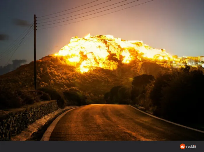 This Mountain Looks Like An Explosion