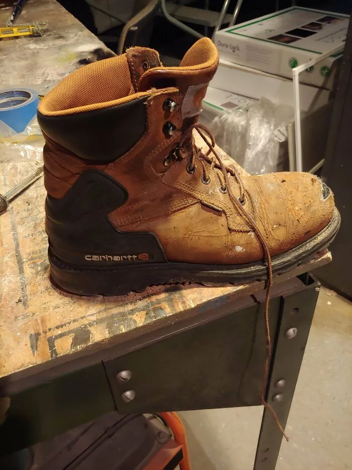I Had A Cheaper Pair Of Boots That Did The Exact Same Thing, I Figured Carhartts Would Last A Little Longer. Did Not