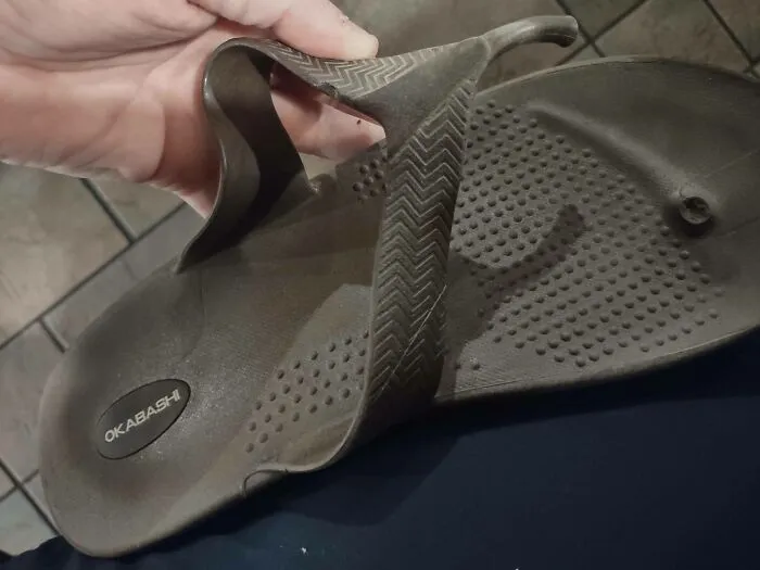 Second Pair Of Okabashi Sandals To Fail In Exactly This Way