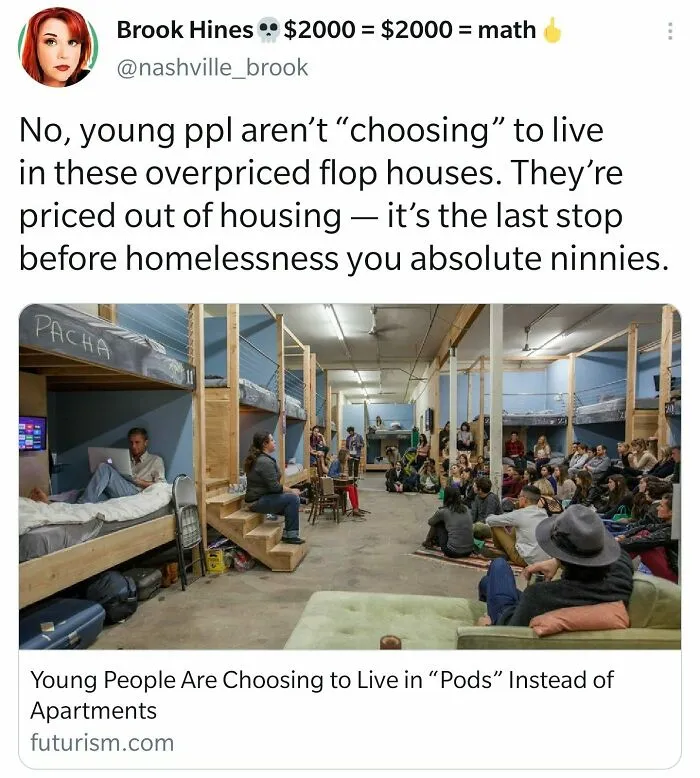 Apparently Being Unable To Afford Something Is A Choice