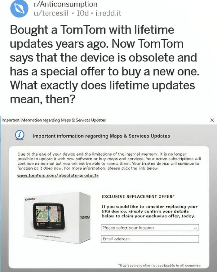 Gps With "Lifetime" Updates
