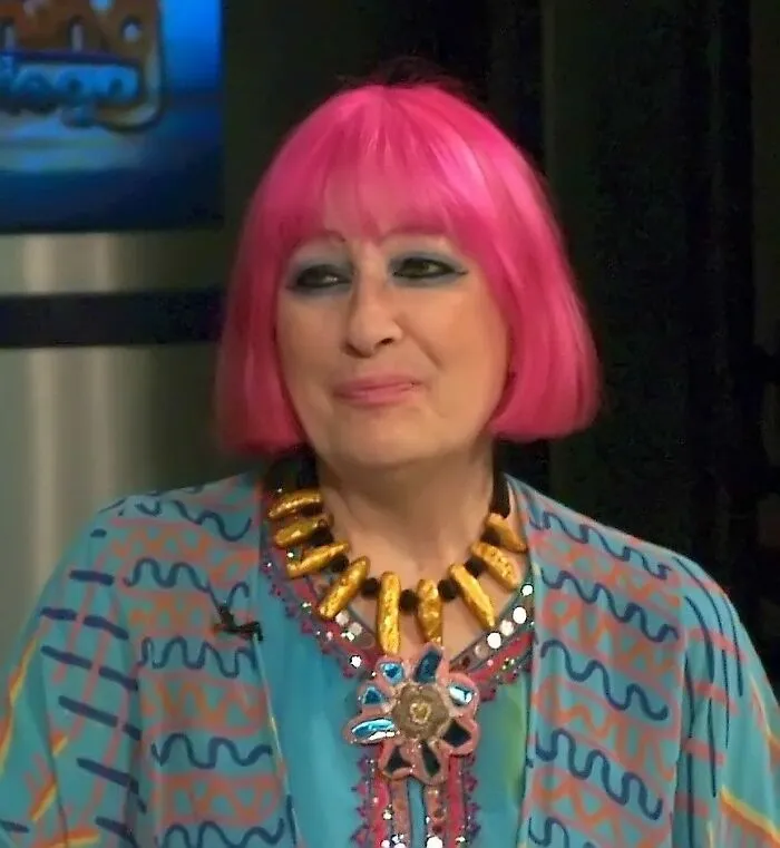 English Fashion Designer Zandra Rhodes, 86