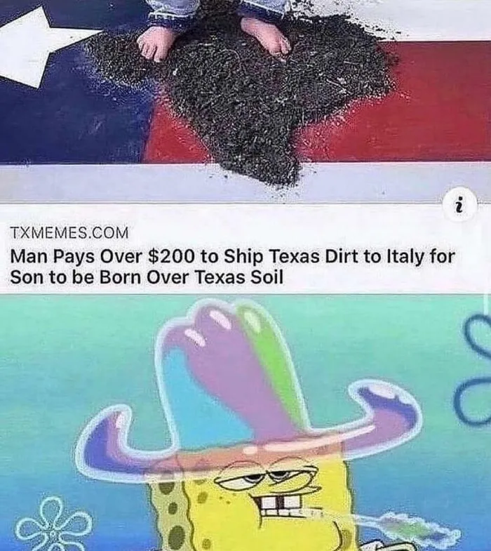 Man ships Texas dirt to Italy for son to be born on Texas soil