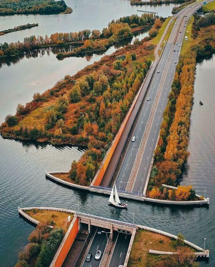 Veluwemeer Aqueduct, The Netherlands
