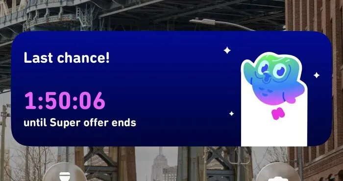 A smartphone lockscreen with an annoying ad, a terrible product design example.