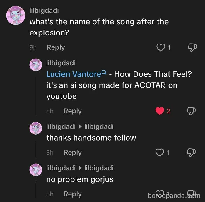 A comment thread of a user who pretended to be someone else and embarrassed themselves replying to their own question