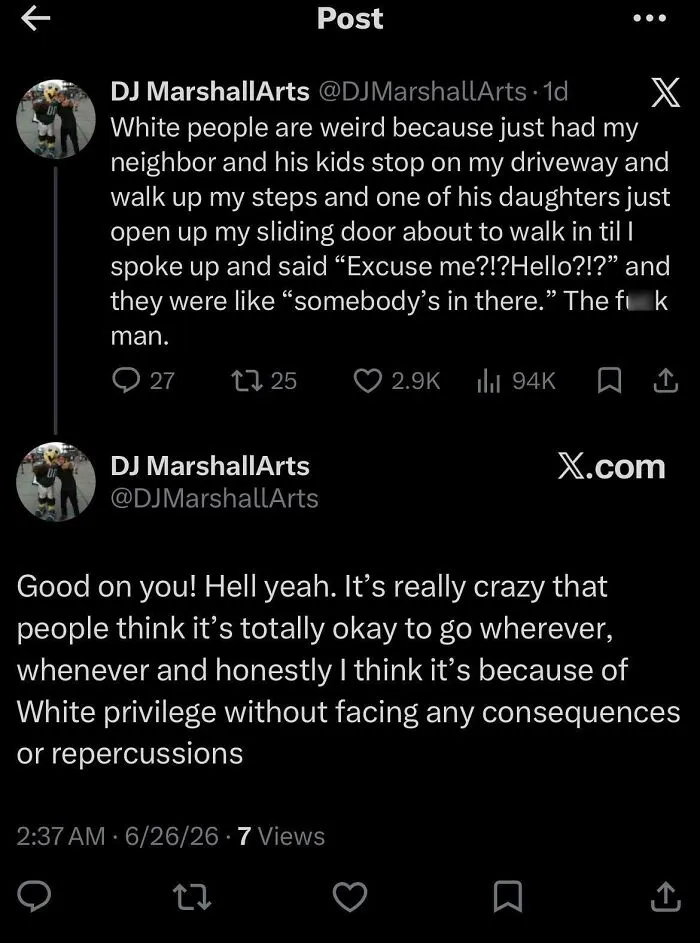 A social media post illustrating how people pretended to be someone else to support their own online argument