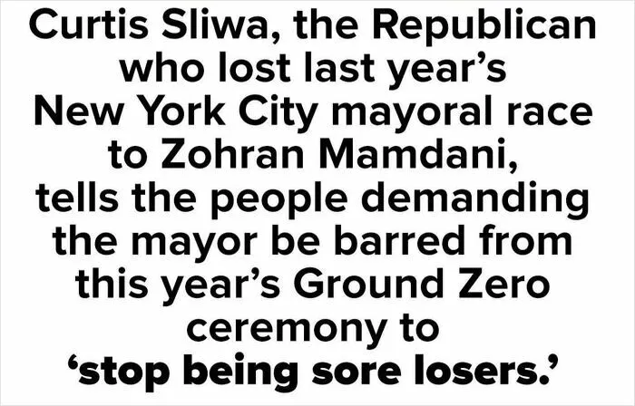 Curtis Sliwa lost NYC mayoral race to Zohran Mamdani, tells critics to stop being sore losers at Ground Zero ceremony