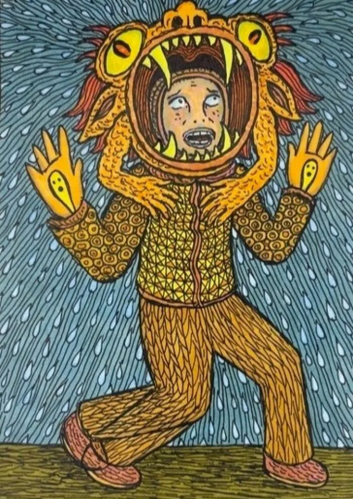 This Artist Created 64 Artworks That Blur The Lines Between Comics, Fantasy, And Folk Art