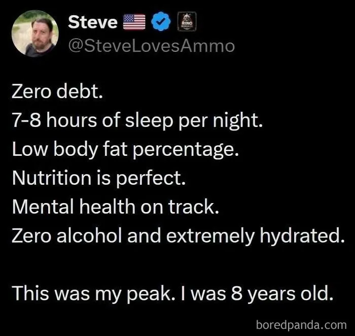 Wild memes text about healthy lifestyle peak at 8 years old