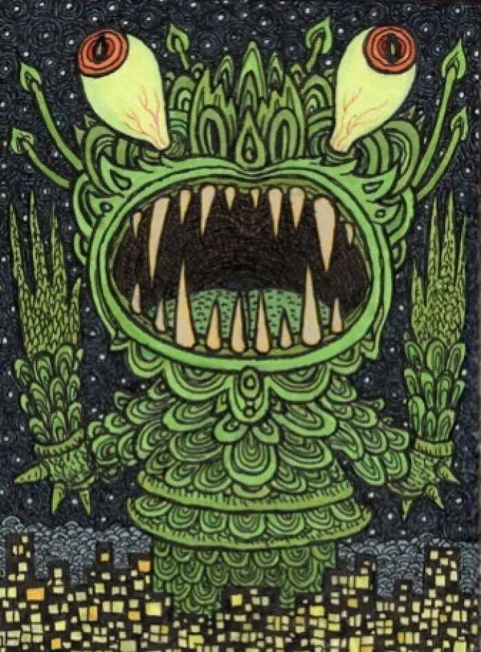 This Artist Created 64 Artworks That Blur The Lines Between Comics, Fantasy, And Folk Art