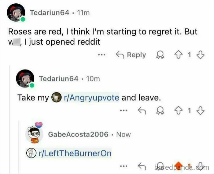A Reddit interaction where a user replied to their own post, showcasing how people pretended to be someone else