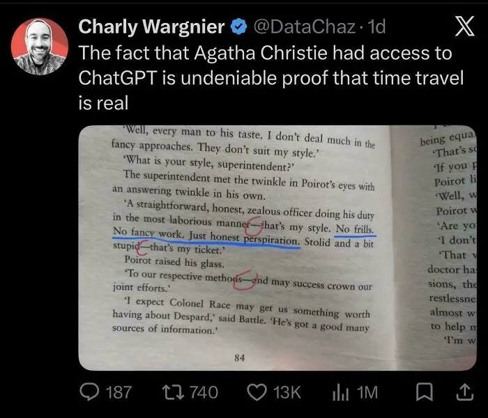 “Agatha Christie Had Access To Chatgpt”
