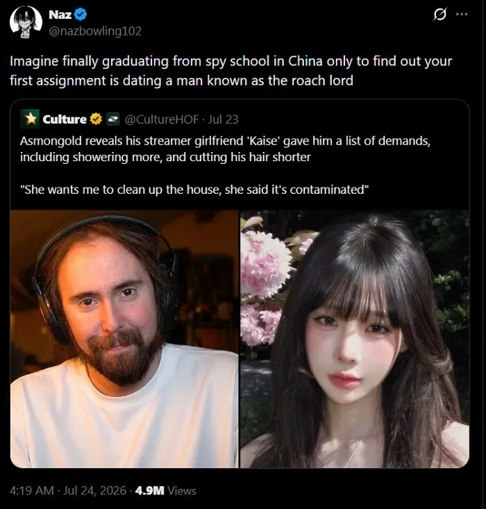 Imagine Finally Graduating From Spy School In China Only To Find Out Your First Assignment Is Dating A Man Known As The Roach Lord