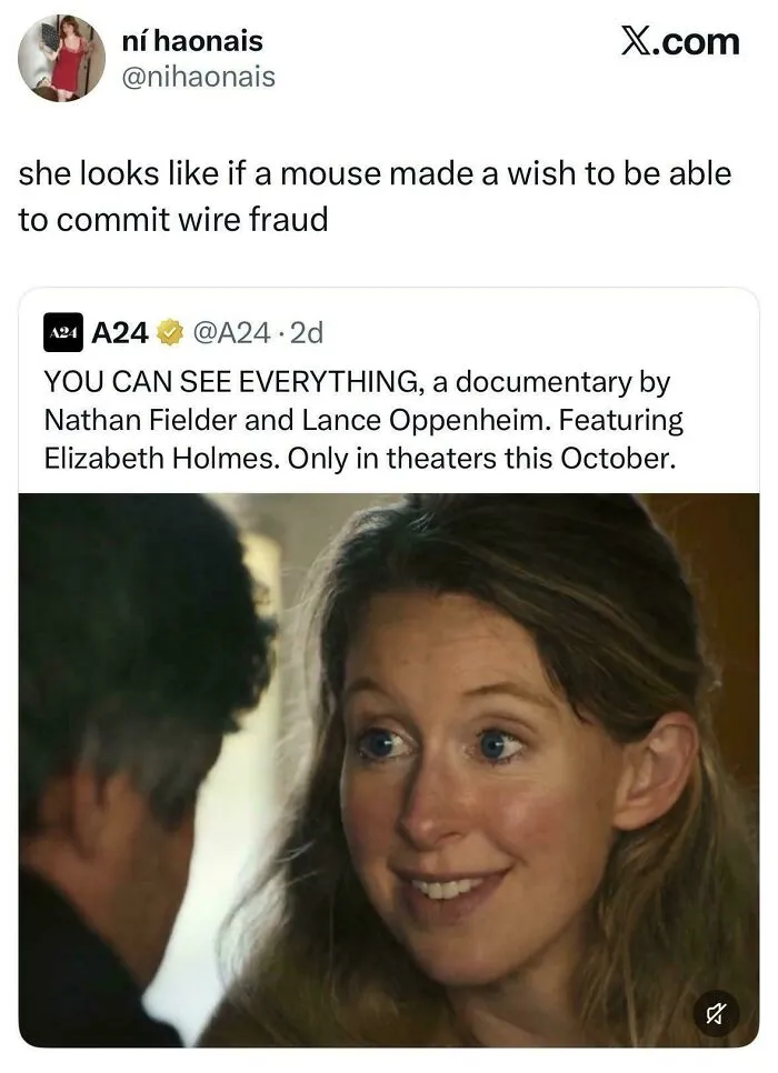 She Looks Like If A Mouse Made A Wish To Be Able To Commit Wire Fraud