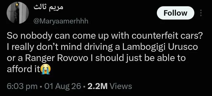 I'd Happily Drive A Rolls Choice Or Ferraji
