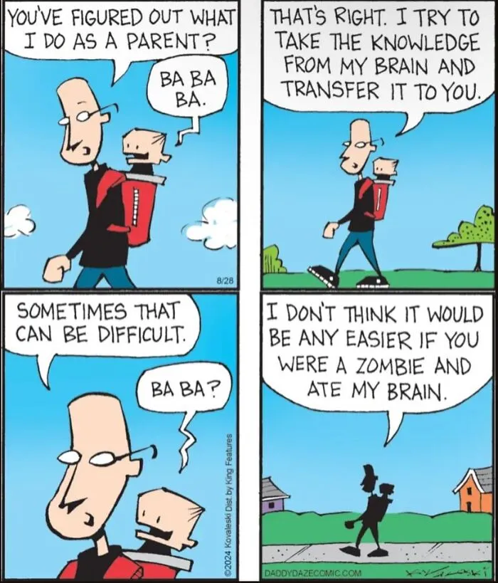 30 “Daddy Daze” Comics That Turn The Relatable Moments Of Parenthood Into Humor