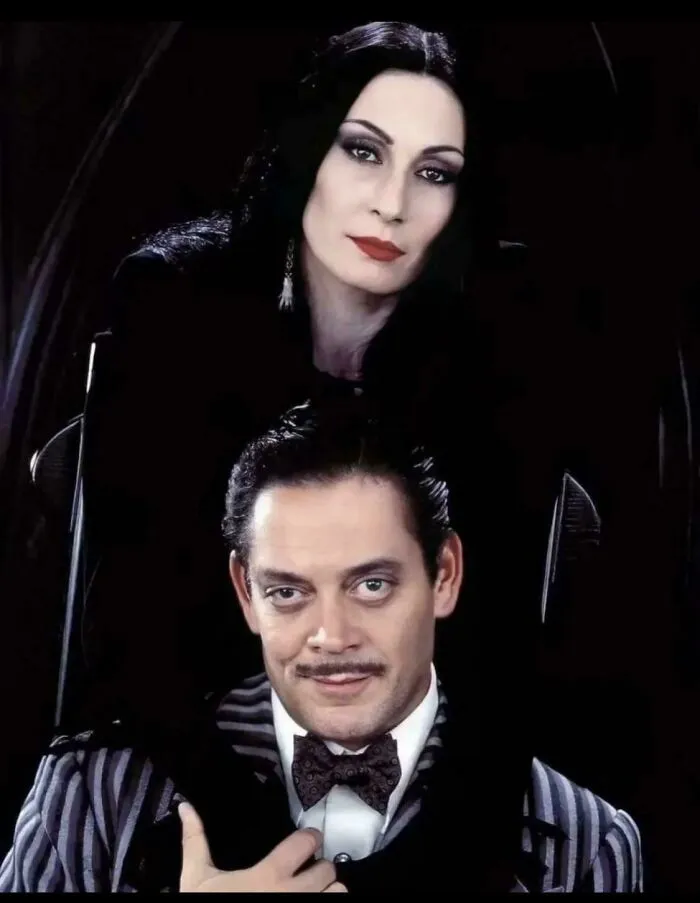 Morticia and Gomez Addams from the '90s movie adaptation