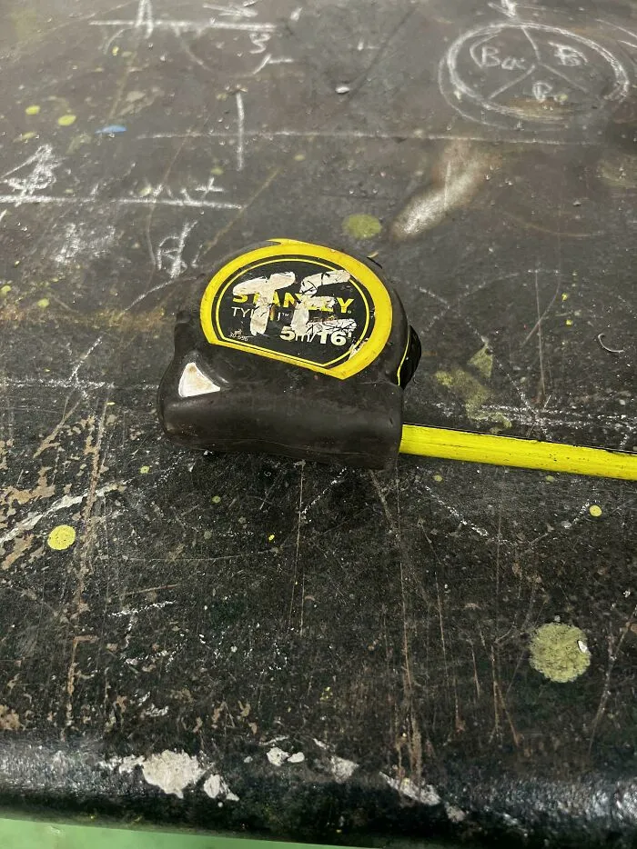 There’s A Special Place In Hell For Whoever Designed This Tape Measure With A Rounded Bottom So It Falls Over When You Put It Down To Mark Something