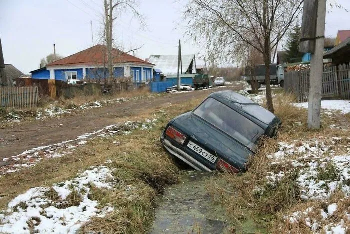 The Ground Wasn't Ready For The Sheer Power And Weight Of 1980s Soviet Automotive Engineering, Omsk-Russia