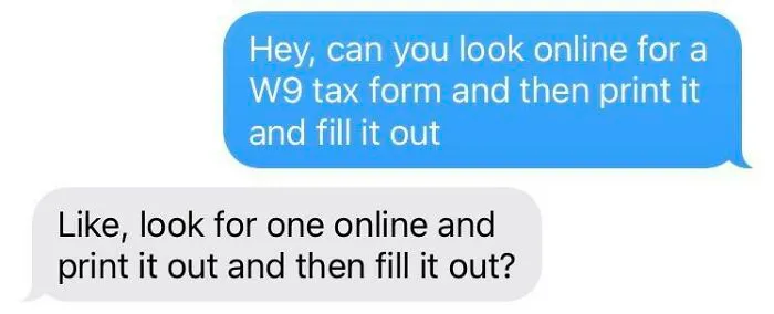 Text messages showing the audacity some men bring by asking for simple tasks to be repeated.
