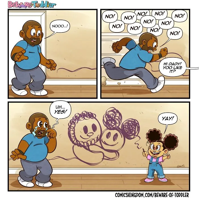This Artist Drew 29 Comics Showing The Chaos Of Parenting A Toddler (New Pics)