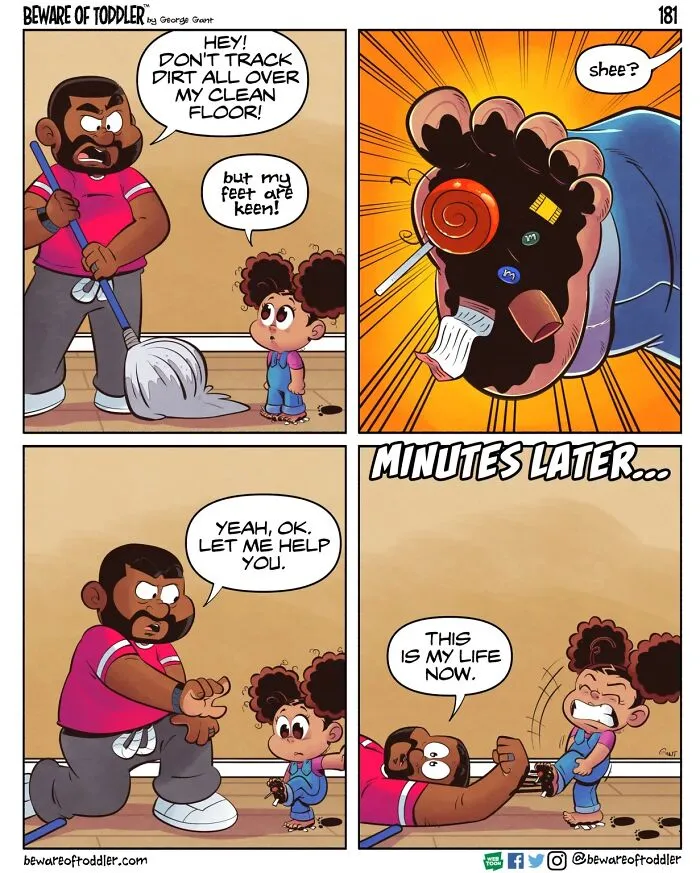 This Artist Drew 29 Comics Showing The Chaos Of Parenting A Toddler (New Pics)