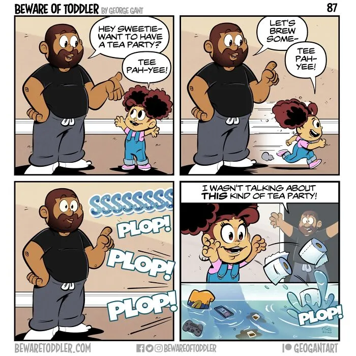 This Artist Drew 29 Comics Showing The Chaos Of Parenting A Toddler (New Pics)