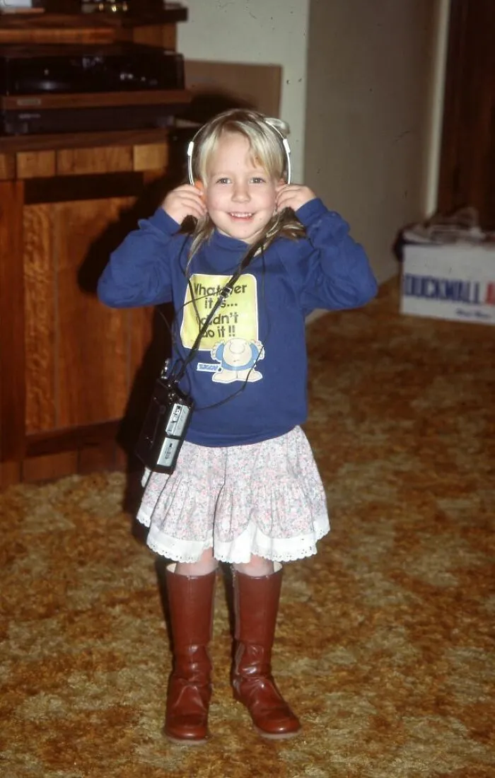 Little Girl With A Walkman