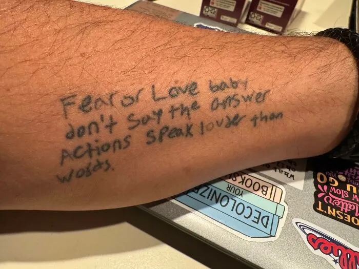 My First Tattoo, In My Trans Son’s Handwriting. When He First Came Out, My Reaction Was Anything But Fully Supportive