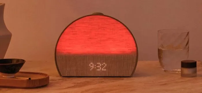 A glowing Hatch Restore smart alarm clock, one of our favorite picks from Prime Big Deal Days.