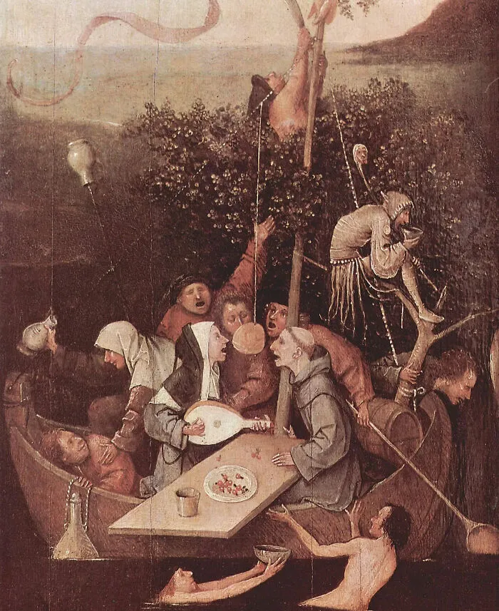 The Ship Of Fools By Hieronymus Bosch, About 1505, Louvre, Paris