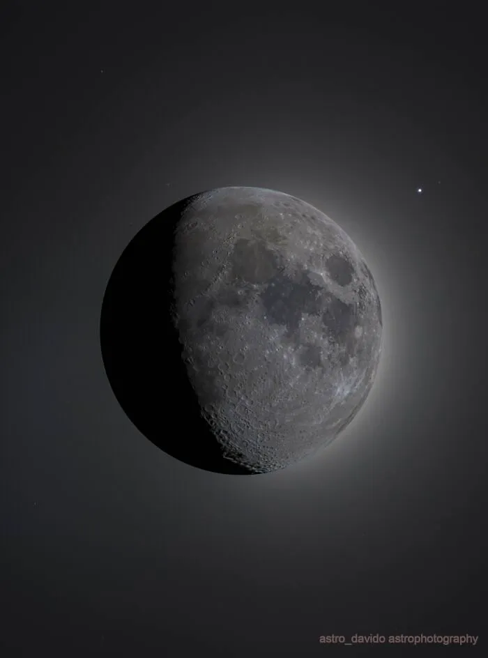 The Moon @ 67% With Regulus