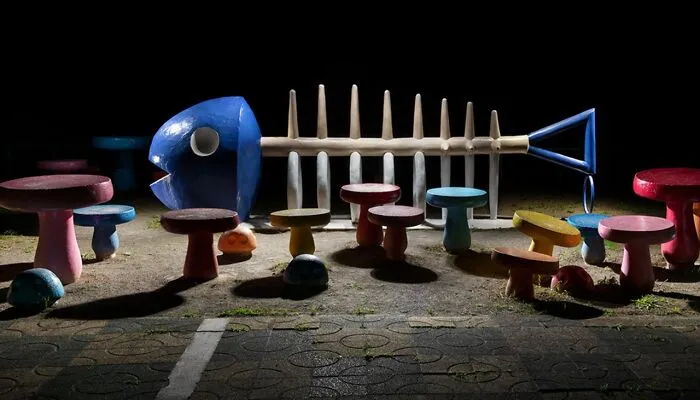 Japan's Vanishing Playground Sculptures Come Alive At Night By Fujio Kito (30 Pics)