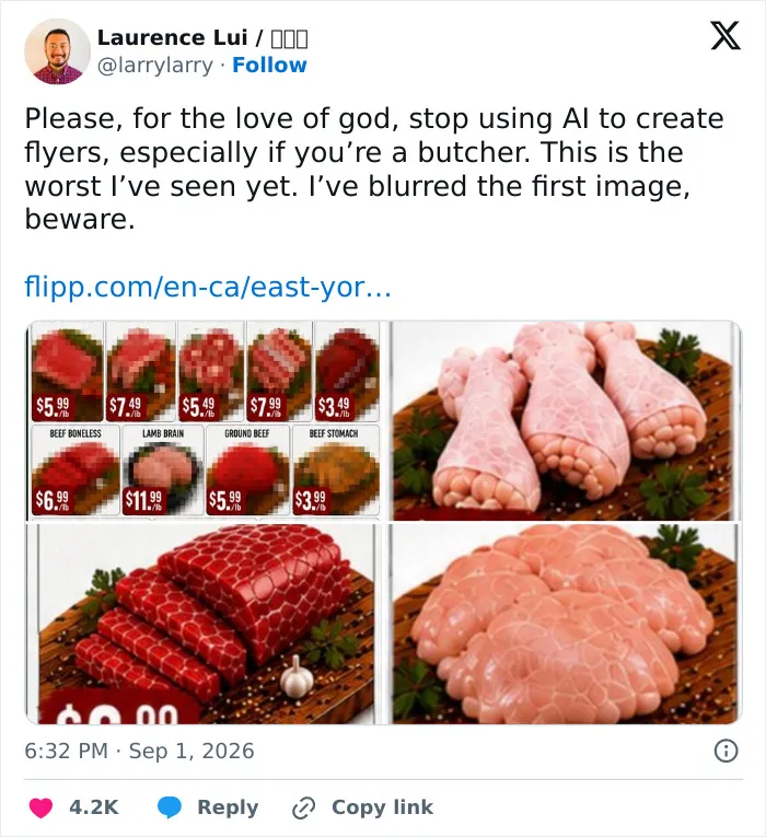 61 Restaurants Promote Their Food With AI Images That Leave Customers Seriously Confused
