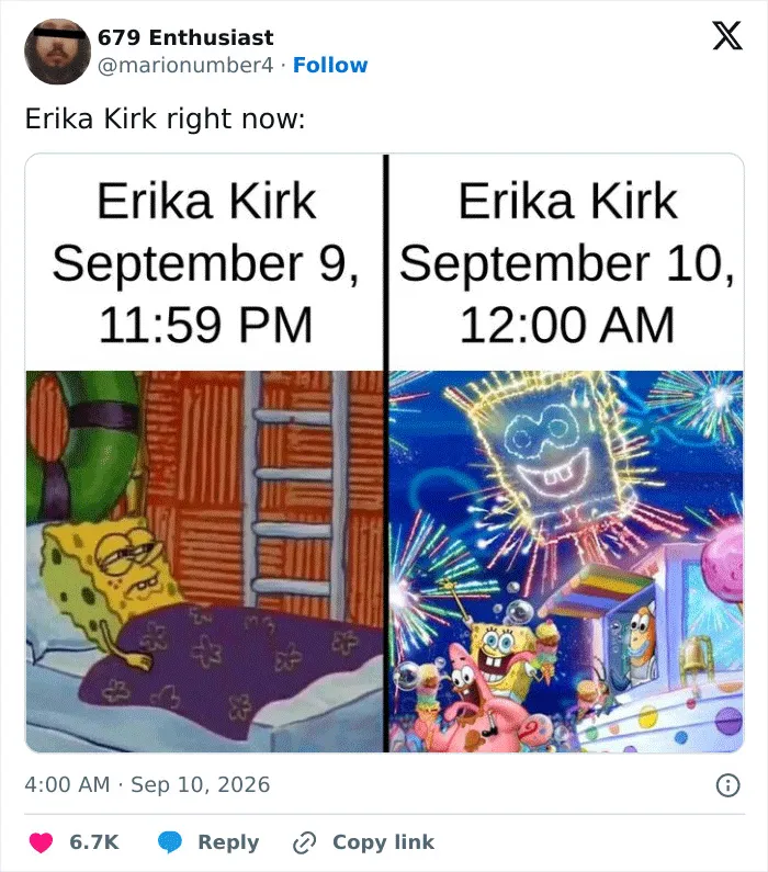 After Trump Pauses Speech To Praise Erika Kirk, Widow Triggers Meme Storm Like No Other On Anniversary Of Fatal Attack