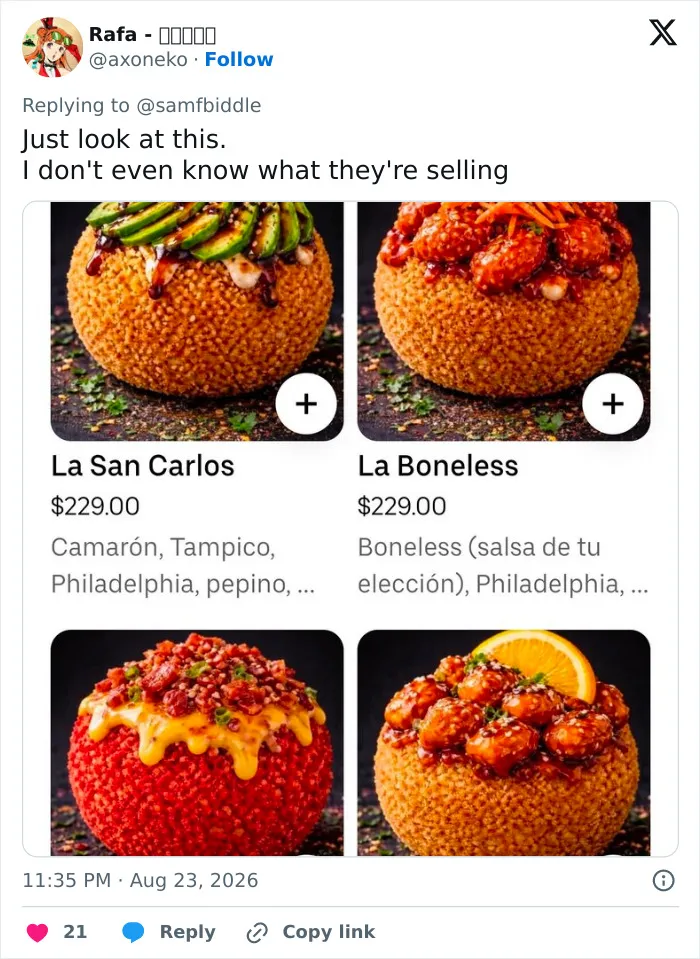 61 Restaurants Promote Their Food With AI Images That Leave Customers Seriously Confused