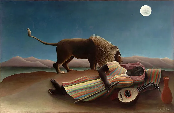 The Sleeping Gypsy By Henri Rousseau, 1897, Museum Of Modern Art